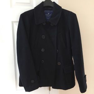 Navy pea coat